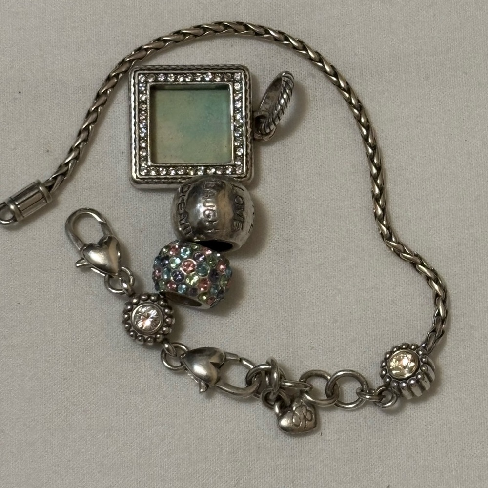 Brighton bracelet and 3 charms